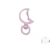 Hebilla de luna de color DIY hecho a mano esencial muñeco de peluche accesorios acrílicos 14 colores opcionales venta directa de fábrica
