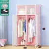 Armario modular simple con armario de almacenamiento y zapatero, exportación al por mayor de envío directo, armario de plástico DIY, fácil de montar