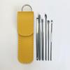 Juego de 6 palas para orejas de acero inoxidable, venta al por mayor, artefacto de pala para orejas en espiral, herramienta para recoger orejas, 7 palas para orejas, juego completo