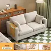 Sofá reclinable estilo nórdico, popular en apartamentos de alquiler, sofá para sala de estar de apartamento pequeño, sofá moderno minimalista para sala de estar del hogar