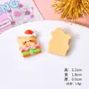 Novos Acessórios de Resina de Natal em Desenho Animado, Rena Papai Noel Presilhas de Cabelo DIY, Elásticos de Cabelo, Decorações, Materiais Festivos