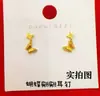 Brincos de Borboleta Vazados de Camada Dupla Novos Estilo Chinês Simples Alto Padrão Leve Luxo Brincos Presente