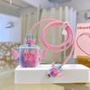 Estilo Ángel Adecuado para Cabezal de Carga Rápida Apple de 20W Cubierta de Cable Clip para Cable de Datos Cinta Protectora
