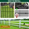 Valla Protectora de Metal Antióxido Transfronteriza de Amazon Valla para Animales Pequeños Valla de Límite para Patio Exterior Valla Barrera para Mascotas