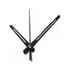 Juego de manecillas de reloj de metal para punto de cruz de aguja negra DIY, incluyendo manecillas de hora, minuto y segundo para relojes de cuarzo, relojes de pared y relojes electrónicos; manecillas de reloj hechas a mano
