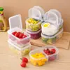 Caja de frutas, lonchera portátil para niños, adecuada para estudiantes de primaria, mantiene la comida fresca, diseñada para uso en refrigerador, caja de almacenamiento de grado alimenticio