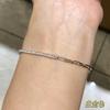 Prata 925 Nova Moda Estiloso Acessível Luxo Super Brilhante Diamante de Alto Carbono Pulseira Estilo Ins Feminino Versátil Simples Joia de Mão Atacado