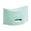 Taburete plegable para exteriores al por mayor, taburete de viaje portátil para almacenamiento, taburete pequeño de plástico para tren, taburete bajo, taburete plegable para picnic