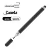 Caneta Capacitiva de Ponta Dupla Disco Cabeça de Silicone Caneta Stylus de Dupla Finalidade Edição de Vídeo Pintura Escritório Retoque Caneta para Celular Tablet