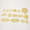 Accesorios para joyería DIY hechos a mano color cobre antiguo encaje hueco chapado corona de flores pasador material al por mayor