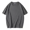 Camisetas de manga corta 190g de algodón puro para primavera y verano, camisetas blancas lisas de manga corta para parejas, camisetas de color liso, fábrica mayorista para uniformes escolares