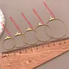 Hanger Redondo de Aço Inoxidável Brincos Pingente Geométrico Exagerado Feito à Mão Círculo Grande Brincos Material Acessórios de Joias DIY