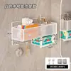 Prateleira de armazenamento de parede para banheiro, cesta de parede sem furos para vaso sanitário, cozinha e lavabo