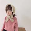 [en stock suéter para niños primavera, otoño e invierno versión coreana para bebés niños y niñas suéter personalizado con rizos cuello semi-alto estilo extranjero combinable