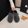 Mocasines sin cordones para mujer, cálidos y gruesos, con forro polar 2026, mules de otoño e invierno, con forro de felpa y zapatos de algodón con interior que aumenta la altura