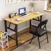 Mesa de computador dobrável, mesa simples moderna para home office, mesa simples para estudo no quarto, escrivaninha