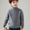 Novos Suéteres de Lã Grossos com Gola Alta para Crianças Outono e Inverno Suéteres de Caxemira Quentes Soltos para Meninos e Meninas Camisetas de Base