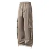 Pantalones de trabajo de estilo americano, de moda para la calle, para hombre, nueva colección primavera/otoño, casual, talla grande, corte holgado, versátiles, de pierna recta y elegantes