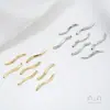 Tubo Hueco Curvo en Forma de S Brillante que Conserva el Color Relleno de Oro de 14K Accesorios de Joyería para Pulsera Collar Pendientes DIY Materiales Hechos a Mano