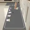 Tapetes para Piso de Cocina Transfronterizos, Tapetes Antideslizantes Resistentes a Manchas, Tapetes para Piso de Cocina Absorbentes de Lodo Diatomeas, Alfombras de Cocina Cortables al por Mayor