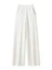 Nuevos Pantalones de Cachemir de Color Sólido de Pierna Ancha para Mujer Otoño/Invierno, de Cintura Alta, Adelgazantes, de Punto Recto, Casuales