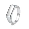 Anillo Popular Transfronterizo con Patrón Martillado Personalizado, Anillo de Superficie Lisa Simple, Juego de Anillos para Uso Diario y Deportes al Aire Libre