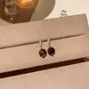 Brincos de Tarraxa Zircônia Renda de Melaleuca Olho de Tigre para Mulheres Nicho Luxo Leve Alto Padrão Únicos Ear Cuff de Temperamento Deslumbrante