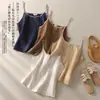 Camisola de Algodão e Linho Bordada Retrô para Mulheres, Novo Estilo de Verão, Caimento Solto, Emagrecedor, Top Regata Sem Mangas para Mulheres