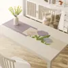 Mantel de cuero impermeable y resistente al aceite, tapete para mesa de comedor, tapete de mesa con patrón floral estilo ins para uso doméstico, protector de mantel de cuero suave