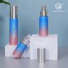 Embalagem cosmética Garrafa vazia como eletrodepositada Gradiente Cor Loção Creme Recarga Garrafa Push-type Vacuum Bottle Set