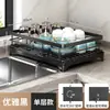 Escurridor de Platos Escurridor de Platos Estante de Almacenamiento de Cocina Acero al Carbono Tazón Plato Tazón Palillos Soporte para Tazones Platos Platos Escurridor