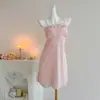 2026 Nuevos Pijamas Sexy de Seda de Hielo Verano Delgado Encaje Puro Deseo Bordado Camisola Banda de Sujetador Camisón Ropa de Casa