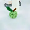 Muñeca de Lana Tejida a Crochet Nueva Hecha a Mano Serie de Frutas Colgante Tejido de Lana Llavero Colgante Adornos Producto Terminado