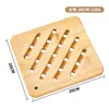 Esterilla de Bambú Aislante Térmico para Mesa de Comedor del Hogar, Esterilla Antiescaldado, Posavasos Cuadrado Hueco para Ollas, Posavasos para Tazas, Posavasos para Cocina Resistente a Altas Temperaturas al por Mayor