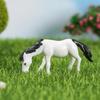 Mini caballo de nuevo estilo, micropaisaje de musgo, poni, muñeca de PVC, decoración suculenta hecha a mano