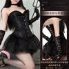 Gui Yun Roupa Íntima Sexy Desejo Puro Colete de Cintura Corselete Sexy Body de Renda Uniforme