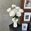 Nuevas Flores Artificiales 9 Cabezas Ramo Búlgaro Rosas Estilo Europeo Boda Hotel Decoración Flores Artificiales Mayoreo Transfronterizo