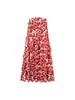 Comercio Exterior Transfronterizo Verano 2026 Venta Caliente Elegante Estampado Floral Sin Mangas Estilo Vacacional Falda Conjunto de Dos Piezas