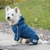 Impermeable de cuatro patas para perro nuevo transfronterizo rastreable impermeable para perro grande, mediano y pequeño mascota ropa para salir en días lluviosos al por mayor