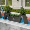 Caja de Flores para Exteriores Personalizada por el Fabricante Combinación Canaleta de Flores Impresa para Mercado Patio Exterior Plantación Asiento de Parque Patio Exterior