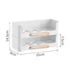 Caja de Almacenamiento de Huevos para Puerta Lateral de Refrigerador, Caja de Huevos Grande de Tres Niveles para el Hogar, Gadget Creativo de Almacenamiento de Cocina Multicapa