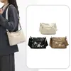 Nova Bolsa de Ombro Simples Bordada para Mulheres, Bolsa Transversal Versátil da Moda de Nicho, Bolsa de Nylon de Grande Capacidade com Armazenamento Multicamadas