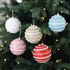 Bola de Navidad 8cm bola de burbuja colgante decoración árbol de Navidad bola de color decoración de ventana bola colgante decoración navideña personalizada