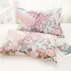 Serie de Mantas Coreanas Algodón Puro Gasa Dibujos Animados Simple Funda de Almohada Individual Toalla de Almohada para el Hogar Cubierta Par Estilo Nuevo Gasa
