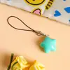 Cordón para Teléfono Móvil Estrella Gordita Ins Pequeño Fresco y Lindo Estrella de Cinco Puntas Colgante para Bolso DIY Corazón de Niña Pequeño Regalo