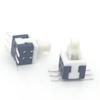 Interruptor de Botão de Pressão Não Travante Transfronteiriço 5.8*5.8 Interruptor de Botão Travável de Cabeça Plana de Linha Única 7X7 Interruptor Autotravante 8.5