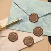 Set de Papel de Carta Dorado Transfronterizo con Textura Gofrada Estilo Canal Carta de Amor Romántica Escrita a Mano Pegatina de Lacre para San Valentín