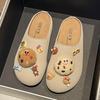 Pantuflas de Dibujos Animados con Suela Gruesa y Puntera Reforzada para Mujer, Calzado Exterior Nuevo Otoño e Invierno 2025, Zapatos Birkenstock Slip-On que Aumentan la Altura para Mujer