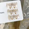 Nai Zi Puro Feito à Mão Outono Novo Estilo Fototerapia Unhas Vestíveis Meila Borboleta Atacado Adesivos de Unha Removíveis