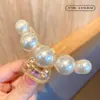 Presilha de cabelo garra para primavera e verão, grampo de cabelo feminino, estilo coreano, novo modelo 2026, preto, elegante, adiciona volume, presilha tubarão extragrande